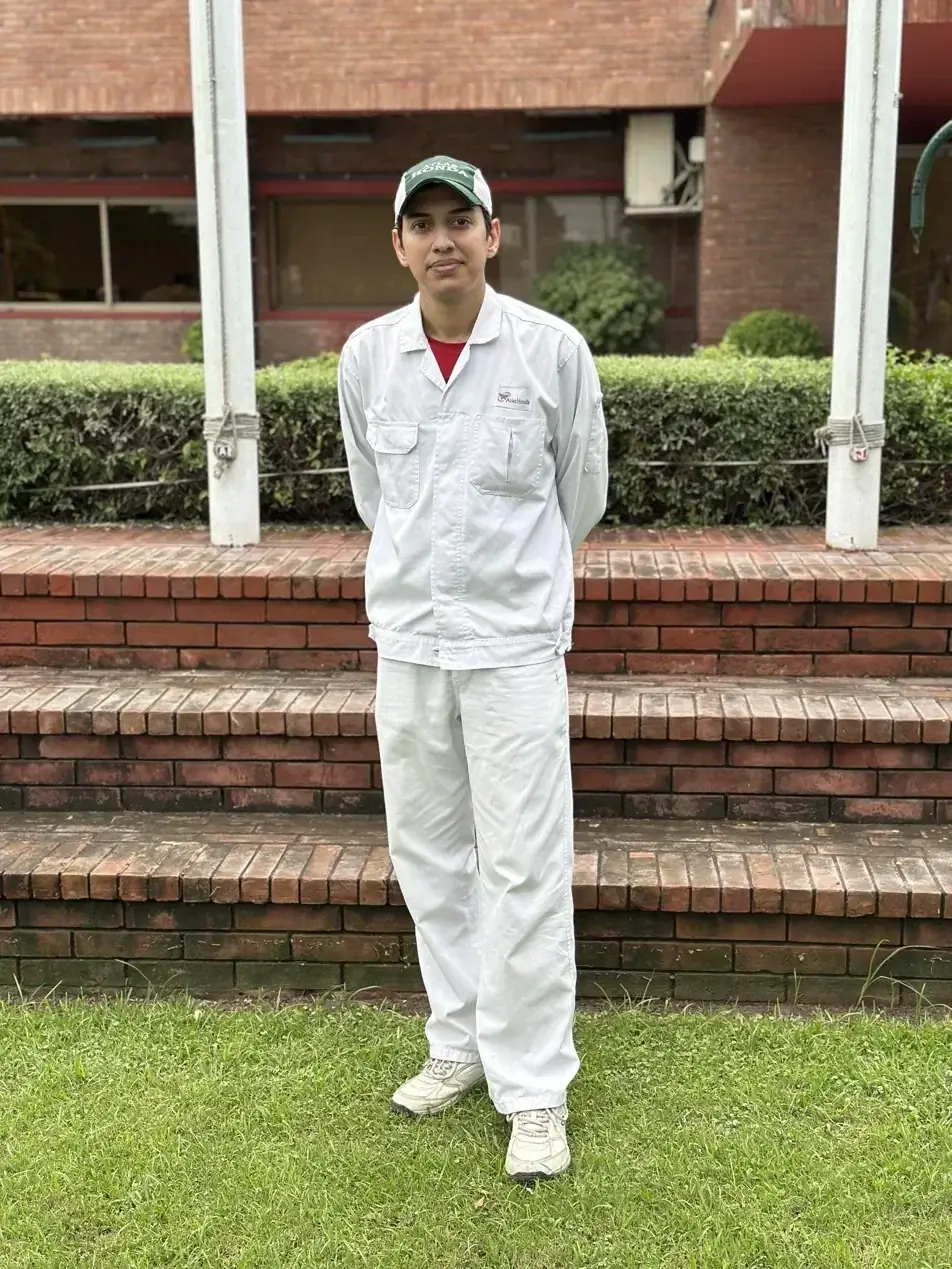 Syed Ahmad Kamal in Atlas Honda uniform
