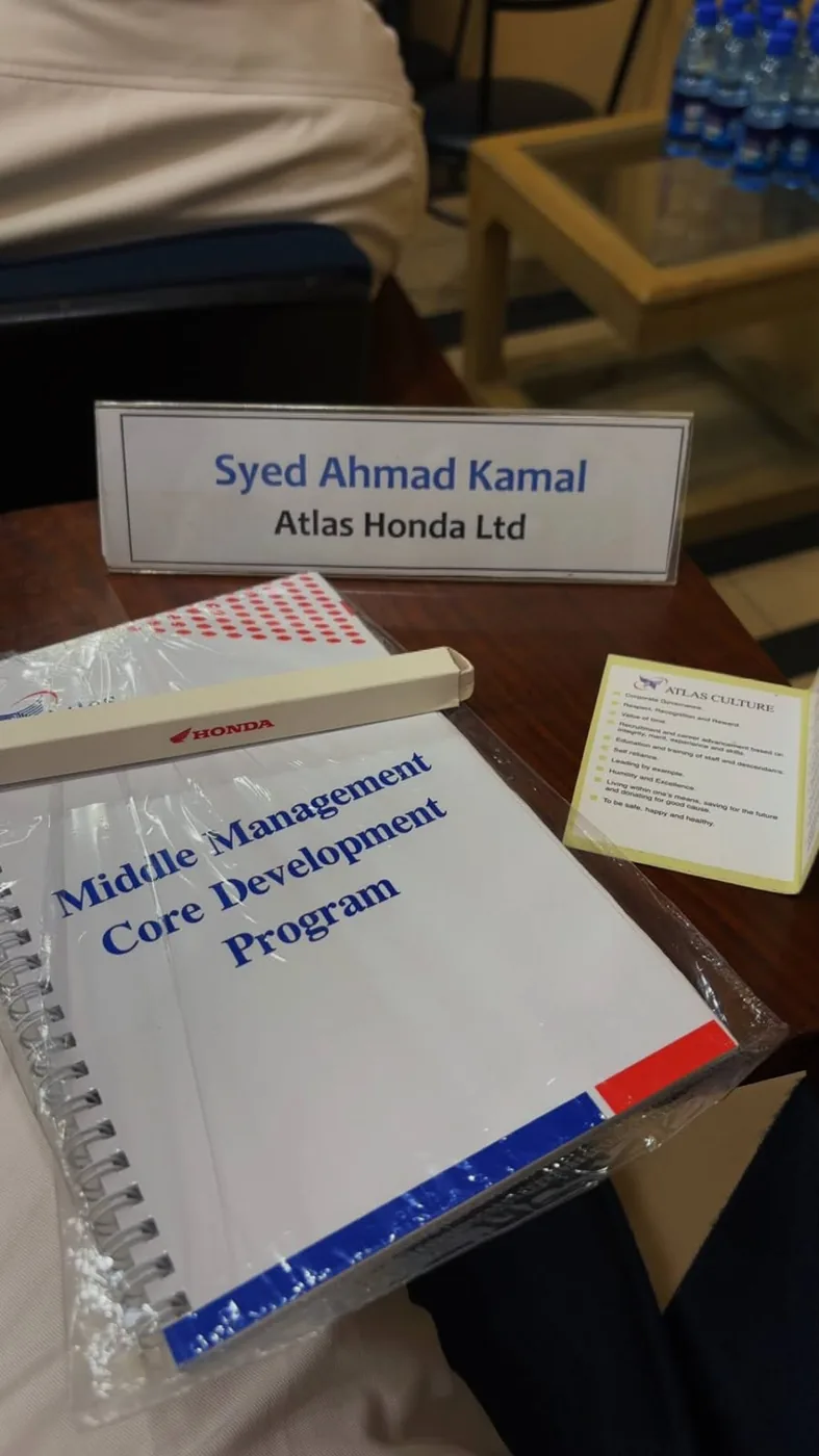 Atlas Honda Middle Management Core Development Program