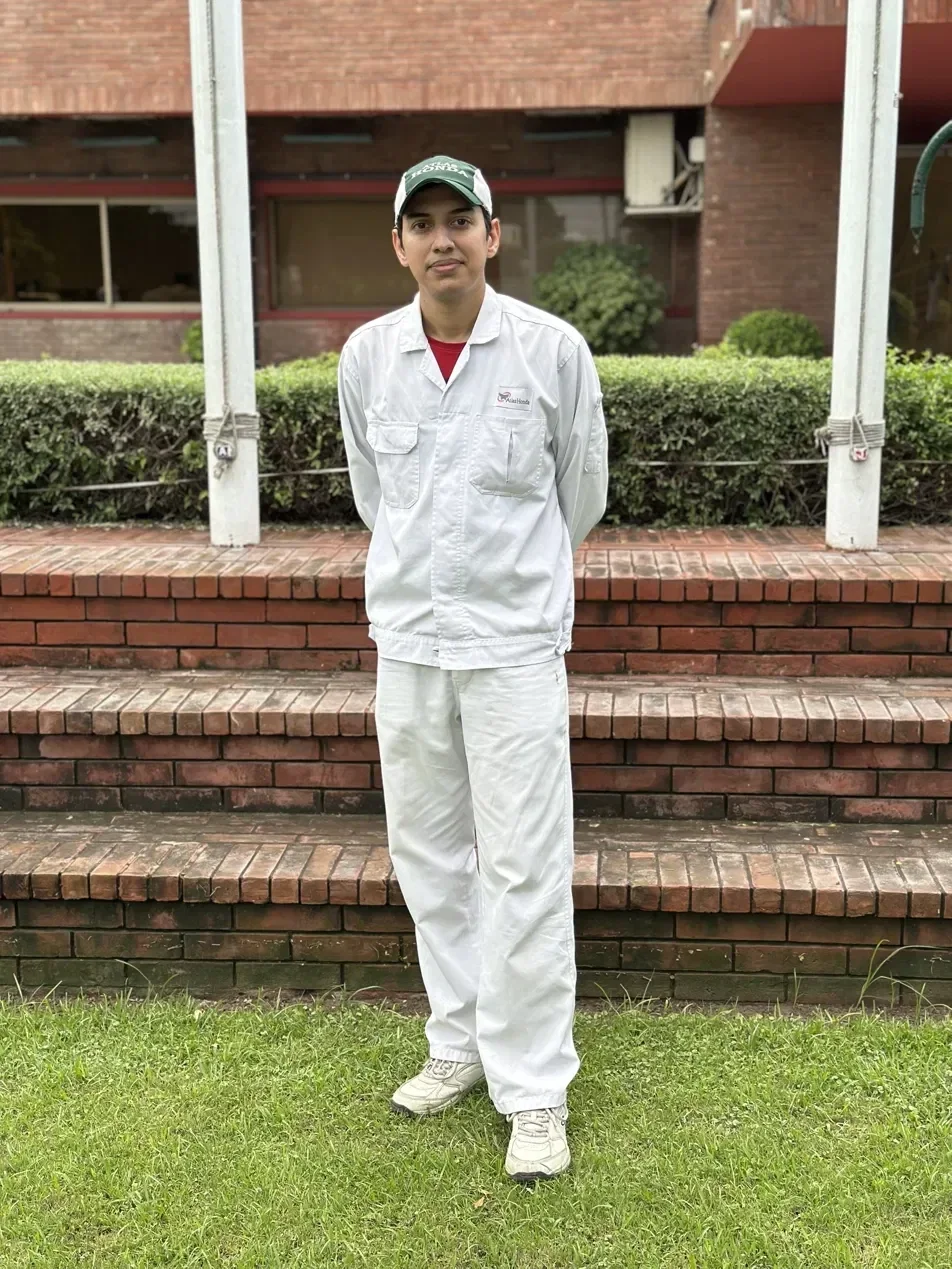 Syed Ahmad Kamal in Atlas Honda uniform