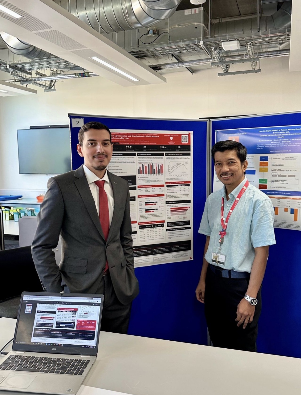 Dissertation presentation with supervisor